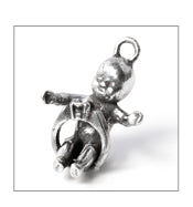 King Cake Baby Tying the Knot with 2mm cubic zirconia